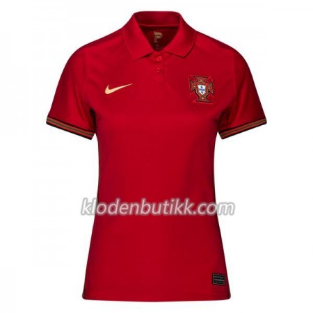 Portugal Dame Hjemme Fotballdrakt Euro 2020 Kortermet